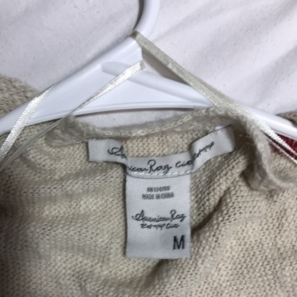 Tan American Rag cie over throw. Long sleeve. - Picture 3 of 3